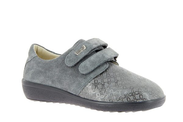 Ghigo Medical Supplies Malta - Varomed Shoes - Lille shoe with velcro – Gray